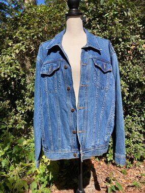 90's Vintage Denim Jacket - Roundy Ridge Jean Jacket, Size Large